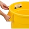 Global Industrial 20 Gallon Plastic Trash Container, Garbage Can - Yellow 240458YL - alternate 5